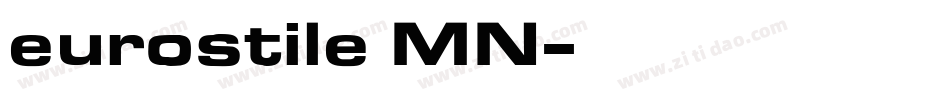 eurostile MN字体转换